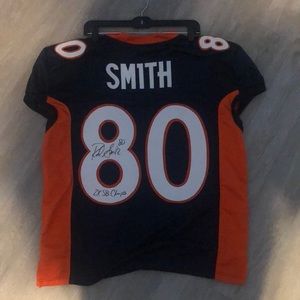 Official autographed Sam smith broncos jersey